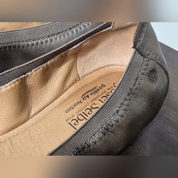 Josephine Siebel Pippa Taupe Nubuck Ballet Flat Women's Size 9.5 - Picture 7 of 12